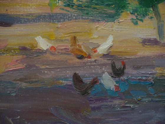 Yard with Chickens