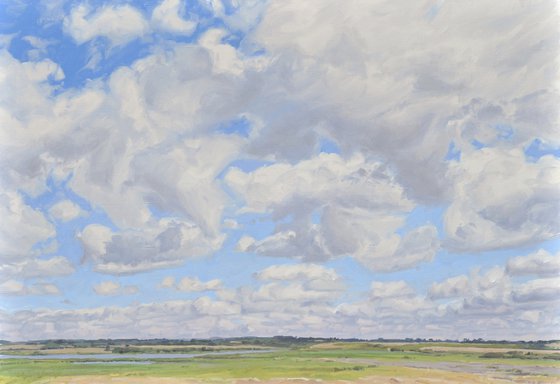 Clouds above the marshes, Brittany