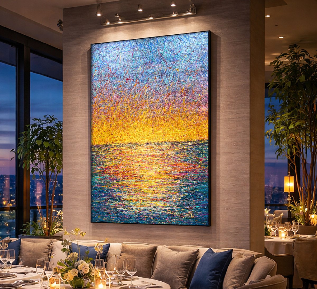 Impressionistic Painting , The Art Of Being By Nadiia Antoniuk, 39 X 59, Artwork For Sale On Artfinder