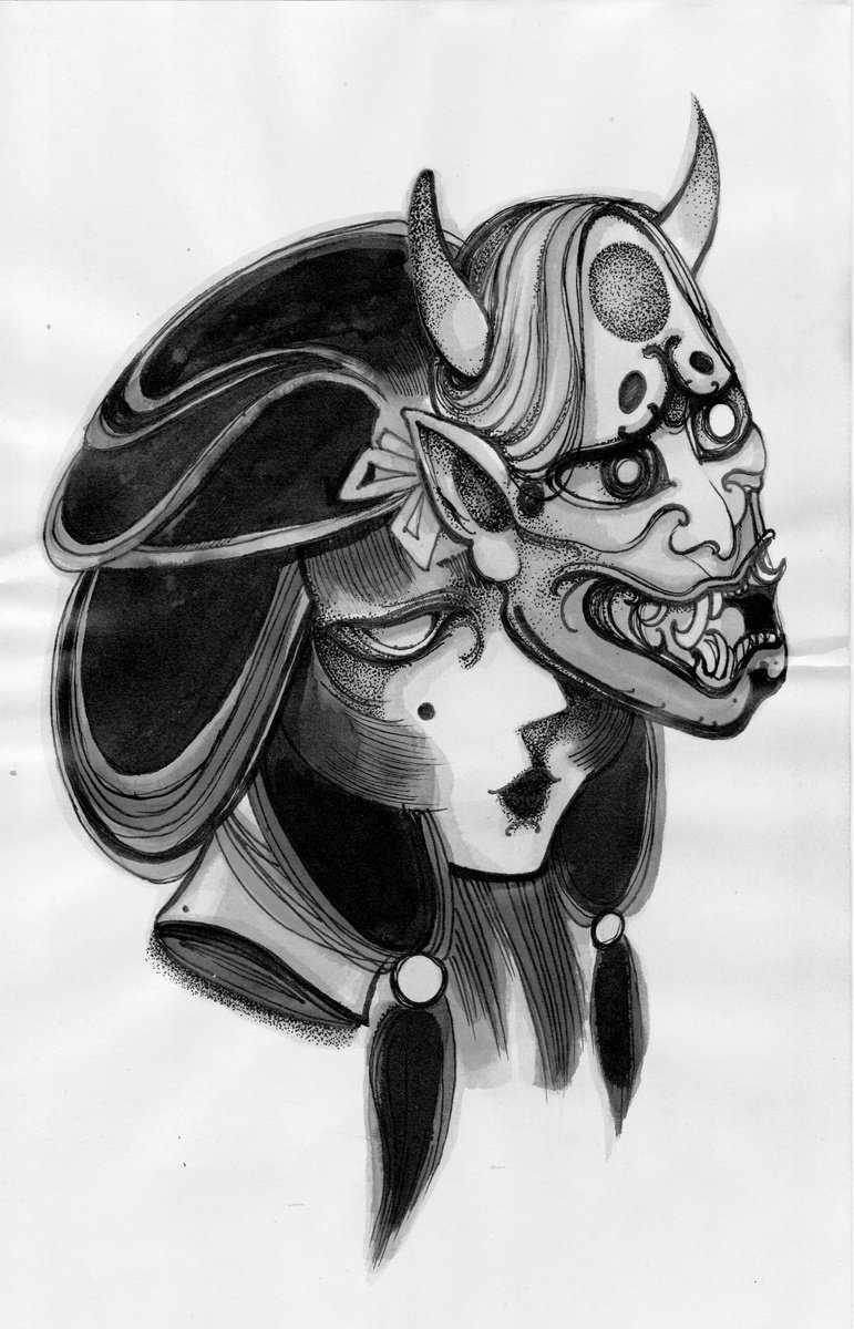 Oni Mask by Anastasia Terskih