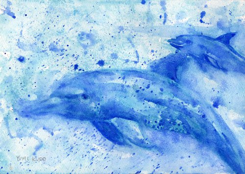 Dolphins by Yumi Kudo