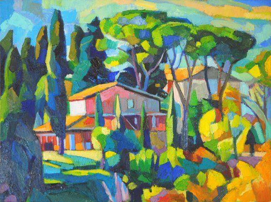 Landscape of Tuscany /  40 x 30 cm