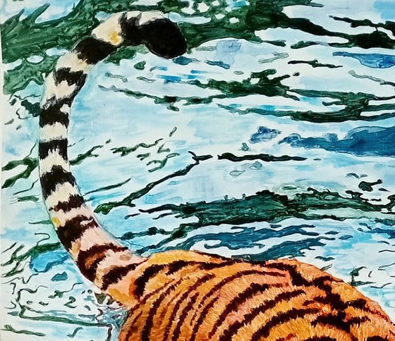 Floating Tiger