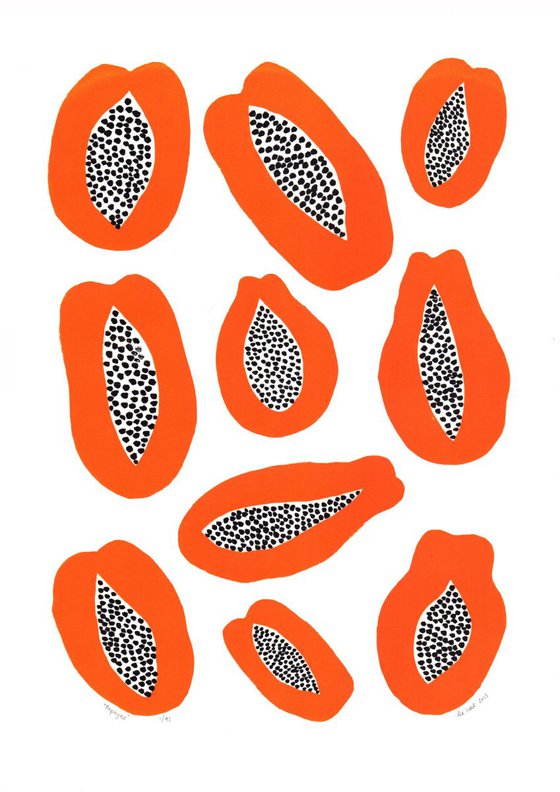 Papayas - Unframed - FREE Worldwide Delivery