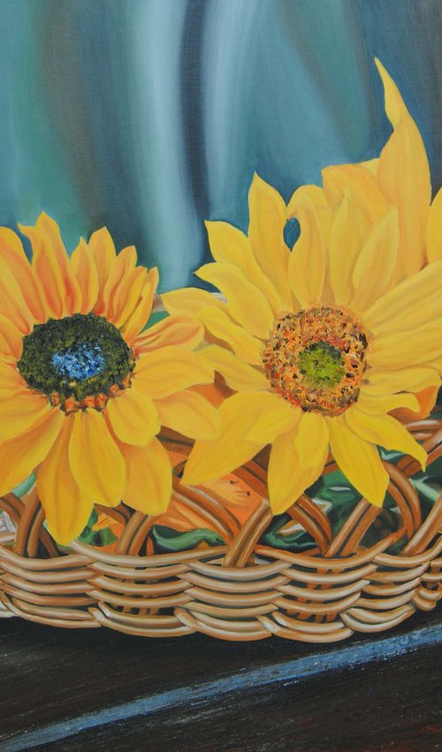 Still life with sunflowers by Simona Tsvetkova