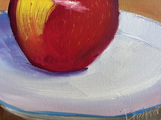 Still life with an apple