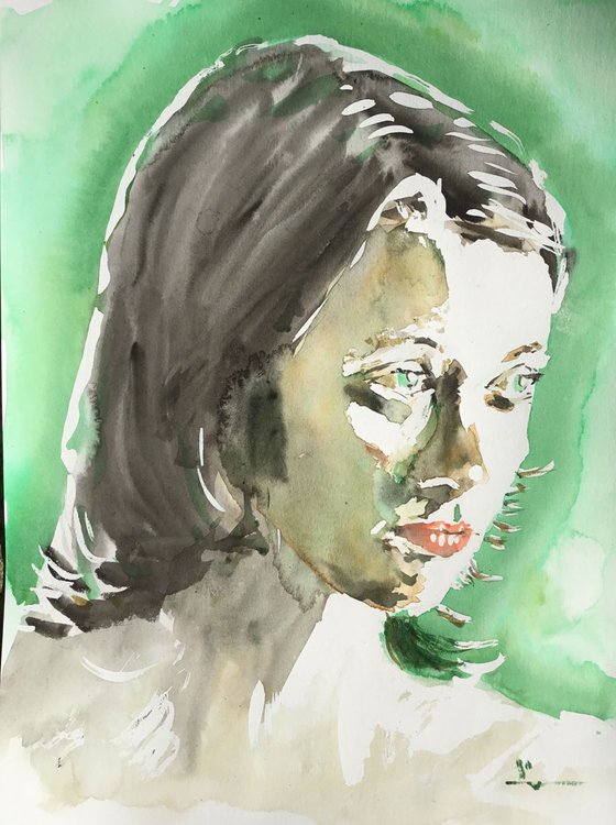 Woman In Green
