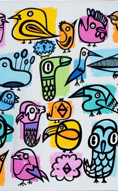 34 Different Ways To Draw A Bird by Kev Munday