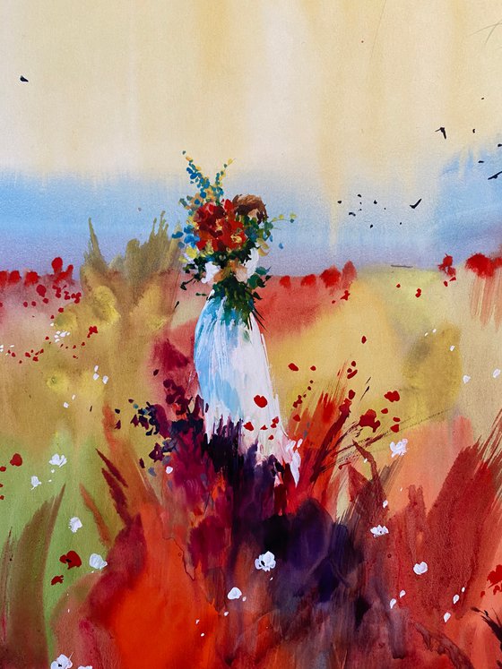 Watercolor “The endless beauty of nature” perfect gift