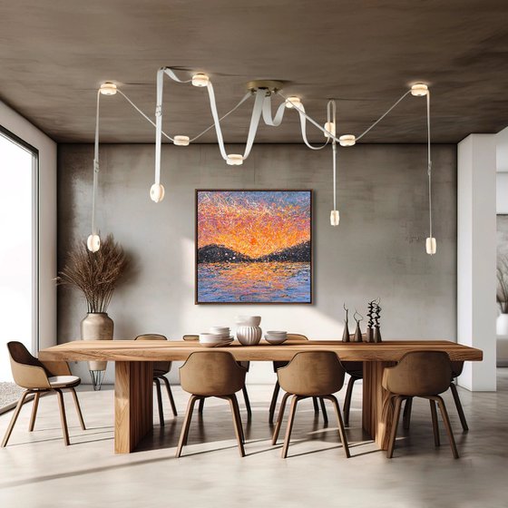 When Stillness Becomes Love - framed