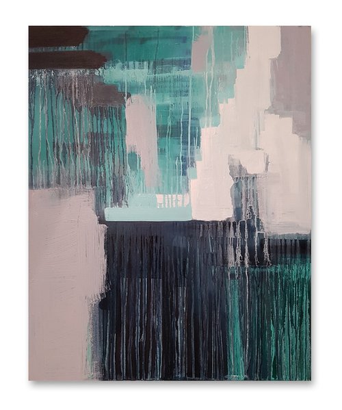 Abstraction We are enternity, original, 80×100 cm, Free shipping by Larissa Uvarova
