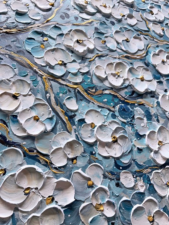 Blue Sakura Branches