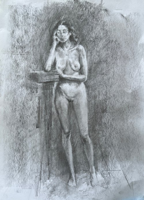 Standing nude by Louise Gillard