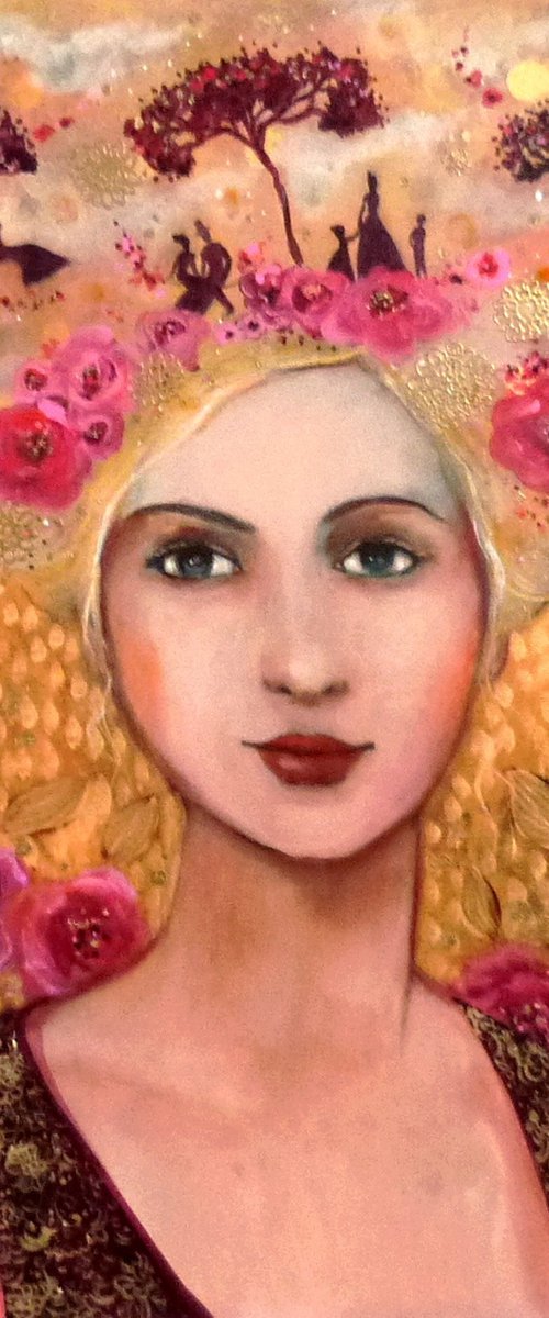 The beautiful days 46 x 55 cm. by Loetitia Pillault