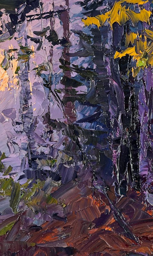 Fog in the Autumn Forest by Boris Serdyuk