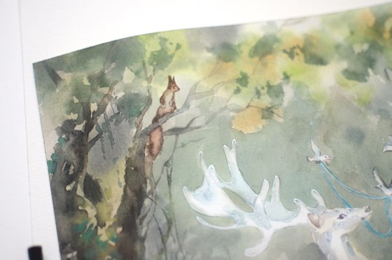 Fantasy White Deer
