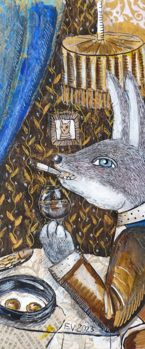 Warm dinner at Bunny's by Elizabeth Vlasova