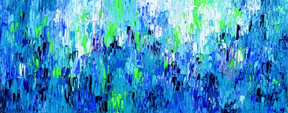 Relief Blue 36 - Large Abstract Ocean - Sea