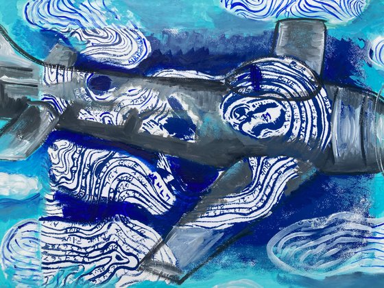 Flying into the clouds