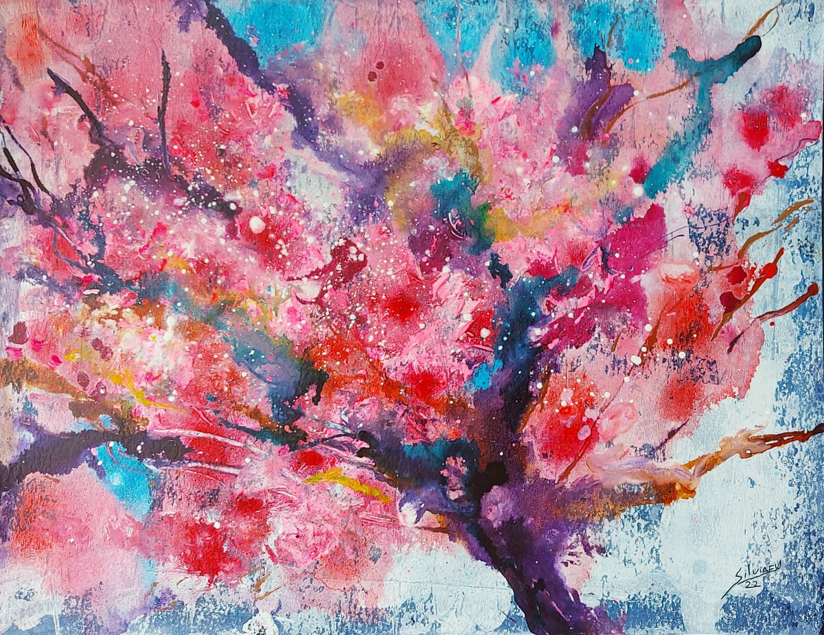 Pink tree by Silvia Flores Vitiello