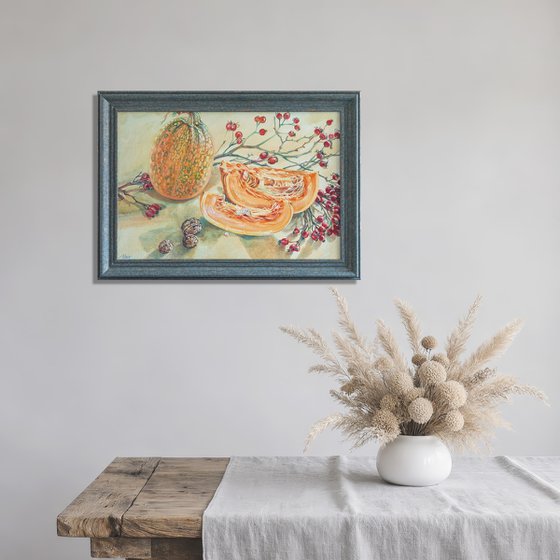 Pumpkins and Rose Hips