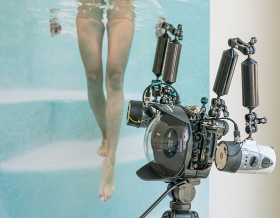 Steps - underwater photograph - print on aluminum