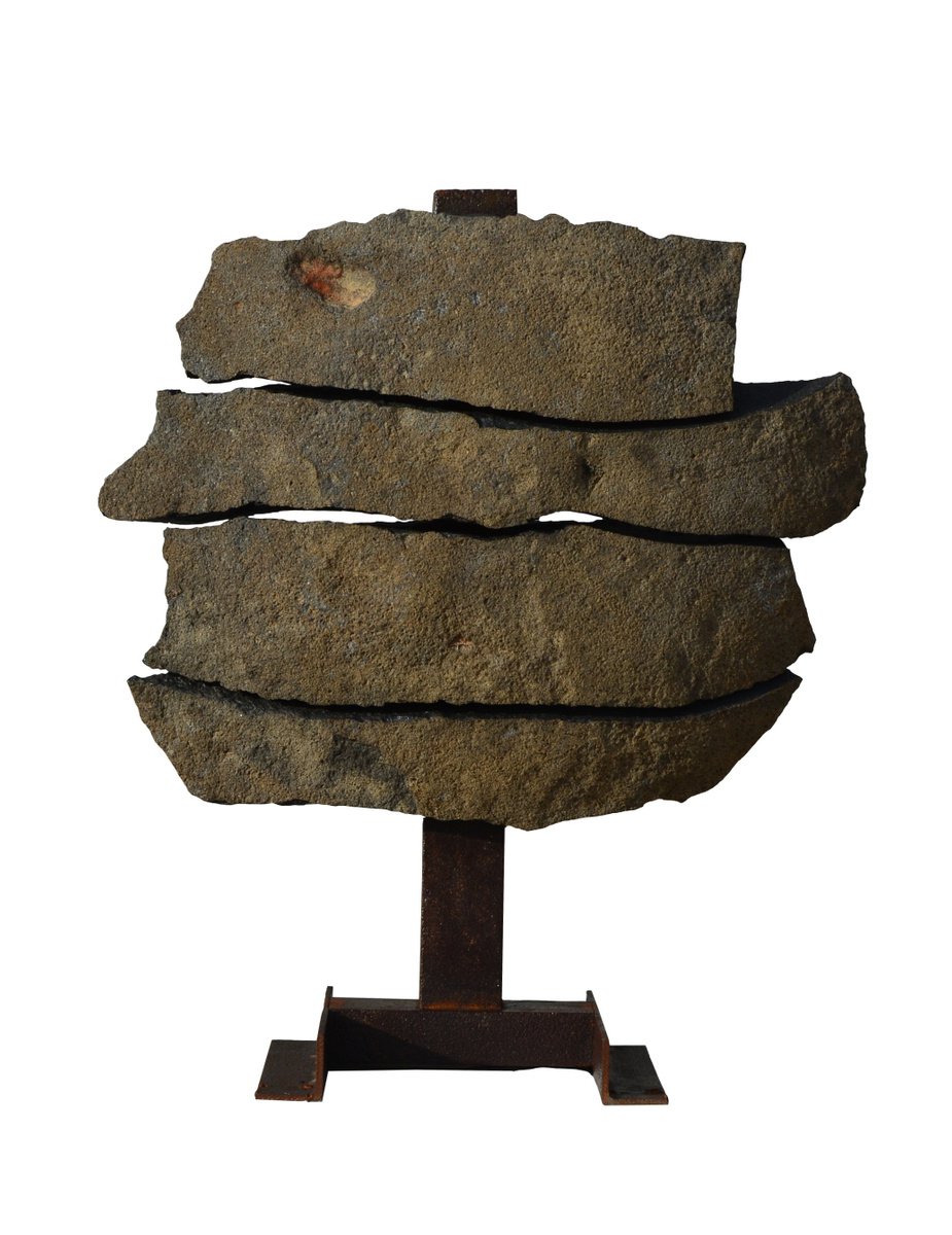 Abstract Landscape Sculpture By Ognyan Chitakov, 24 X 28", "New Moon", Original Artwork