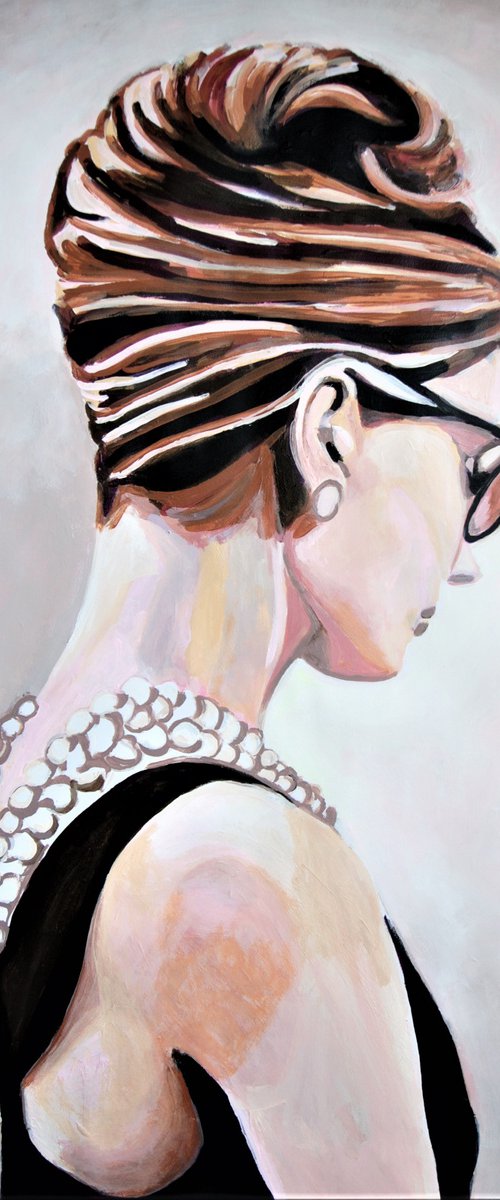 Audrey Hepburn / 101 x 72 cm by Alexandra Djokic