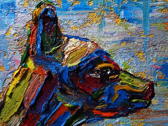 Original Oil Painting Cat