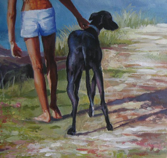 Best friends - 40x45x2 cm, acrylic painting on canvas