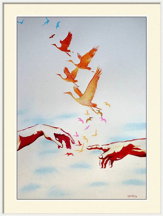 Fantasy with Flowers 335: paper 59x42cm