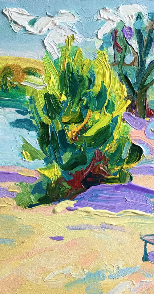 River in Spring by Ole Karako