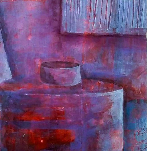 Two Purple Vases