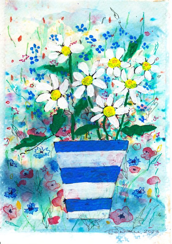 Blue and White Vase