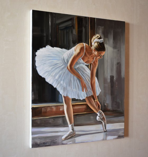 Preparing for ballet classes