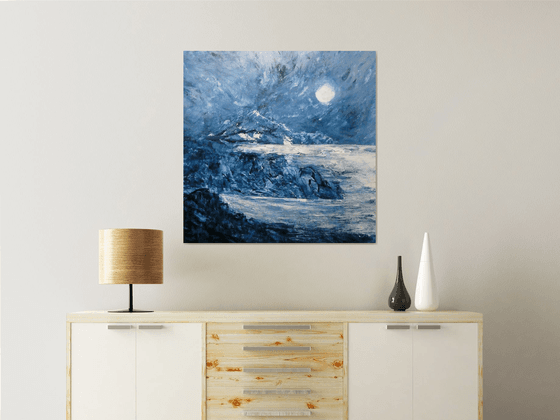 Blue Moonlit Shores