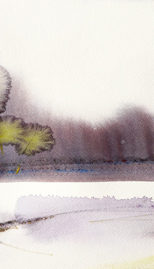 Landscape 21-6 30x22cm / 12x9 in by jelena b