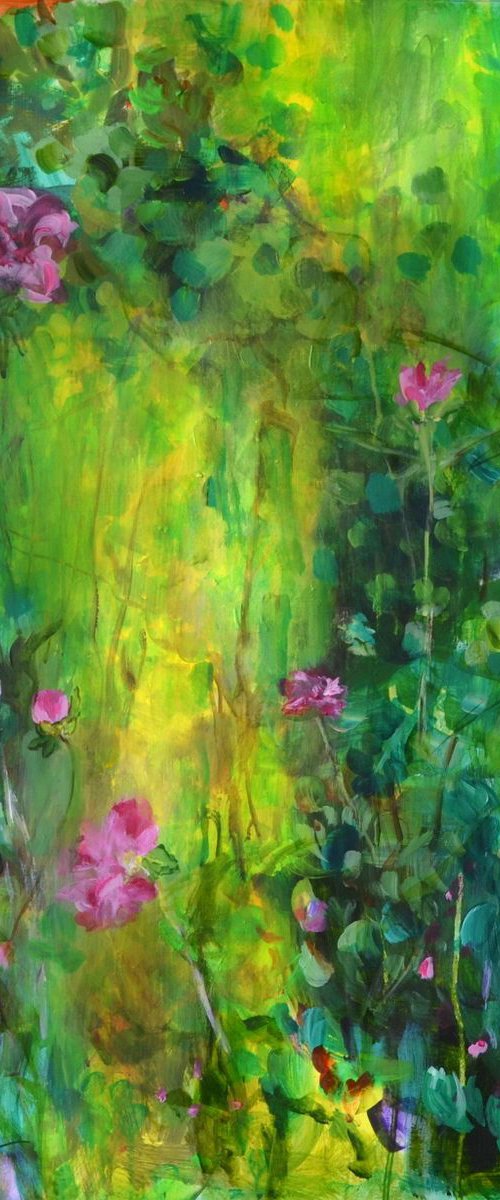 Hedge Rose Garden by Karin Goeppert