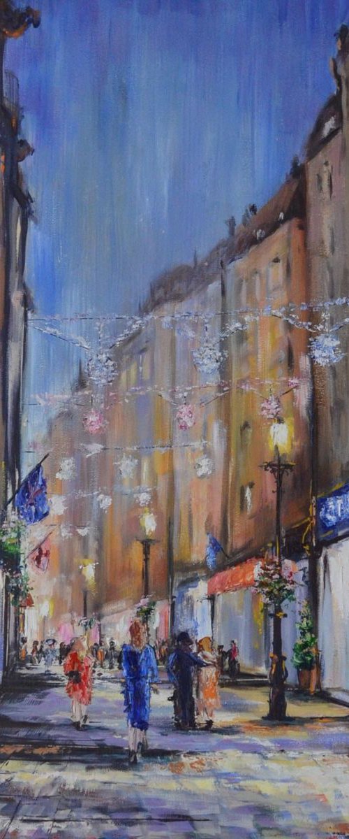 Original oil painting "Friday evening" by Oleg Panchuk
