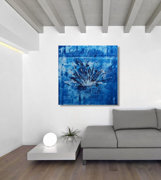 Bang Bleu (80 x 80 cm) (32 x 32 inches) XL