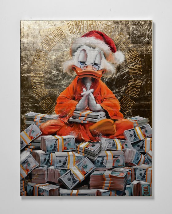 Giclee Monk Santa