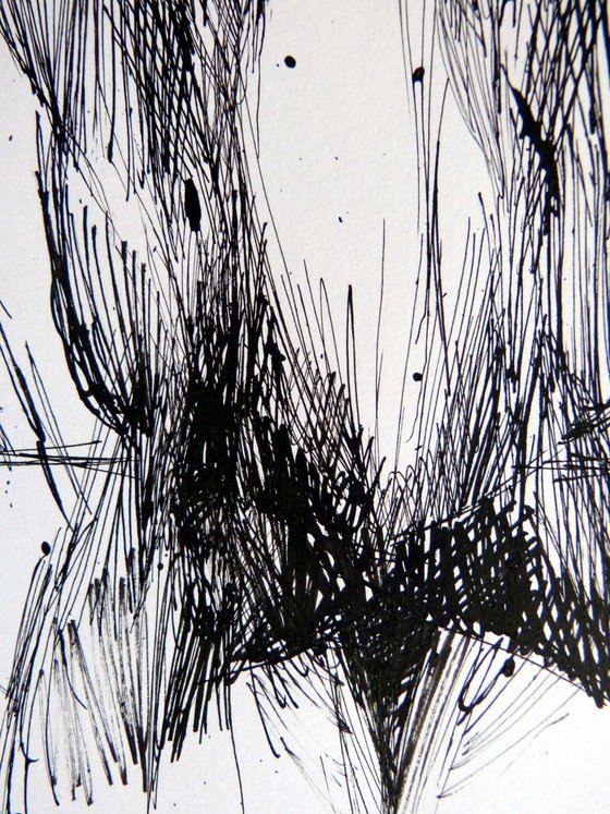 Erotic Abstract, ink on paper 42x29 cm