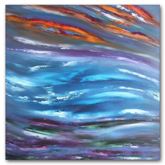 Dream - 50x50 cm, Original abstract painting, oil on canvas