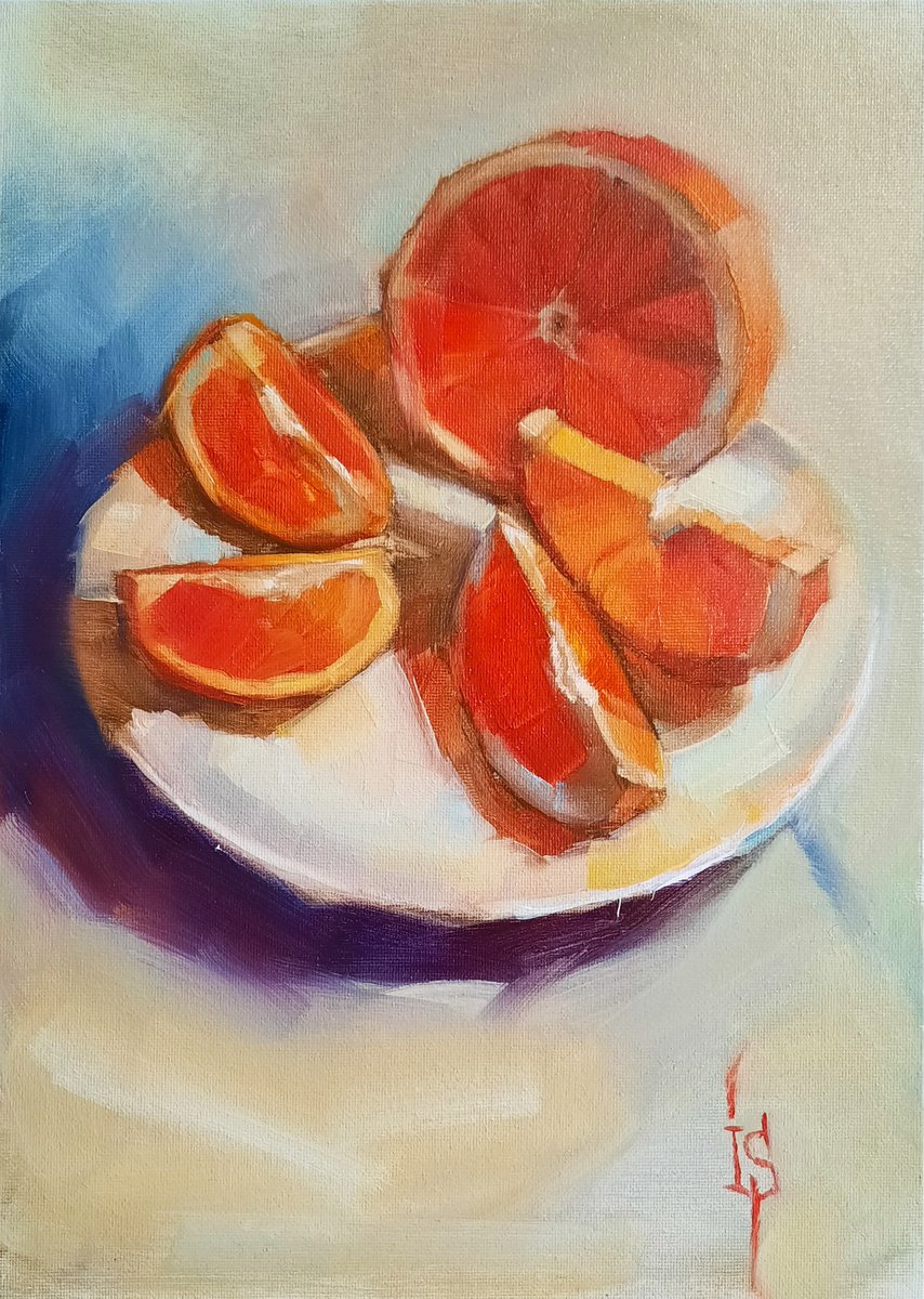 Orange slices by Irina Sergeyeva