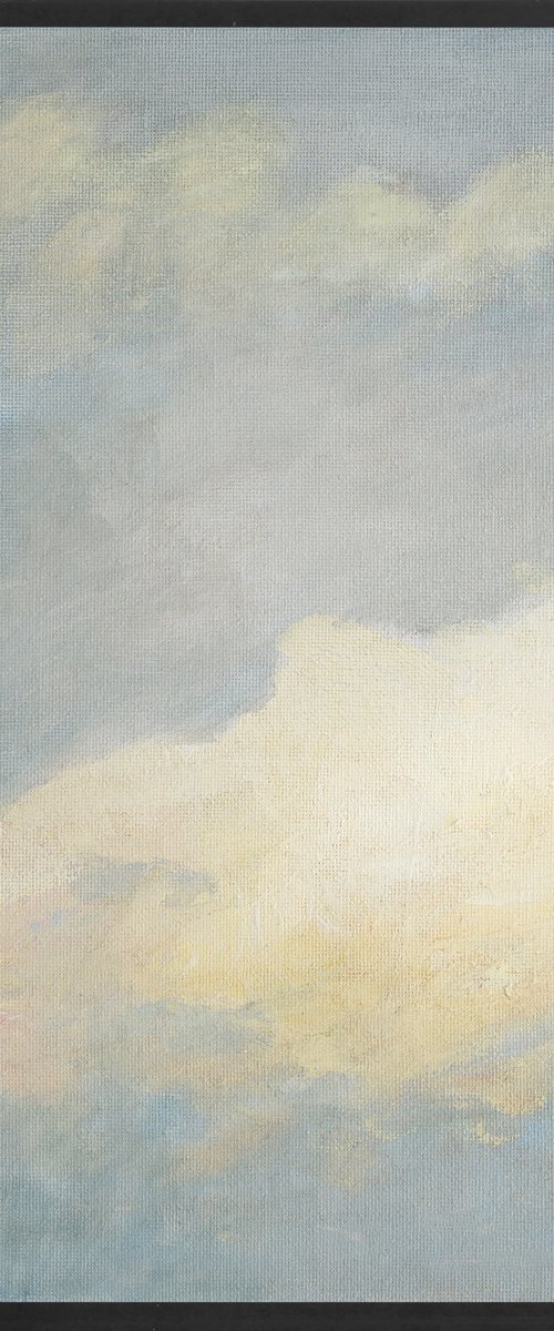 Yellow green clouds, Framed by Bo Kravchenko