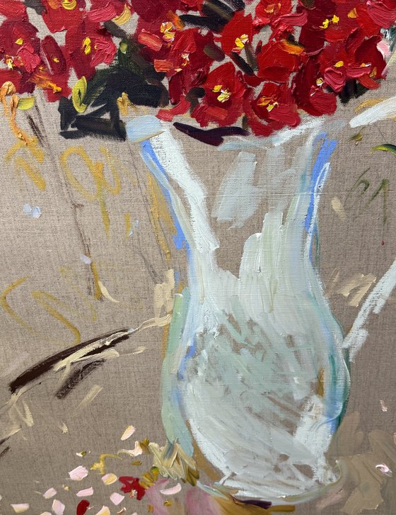 Summer flowers in a jug