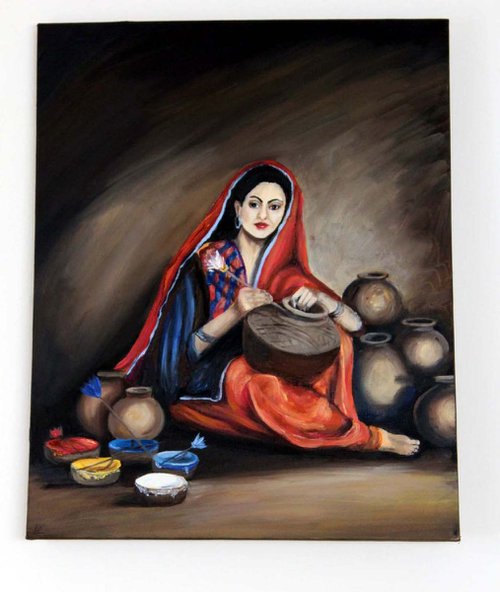 Indian/Sikh woman by Kate Lesinska