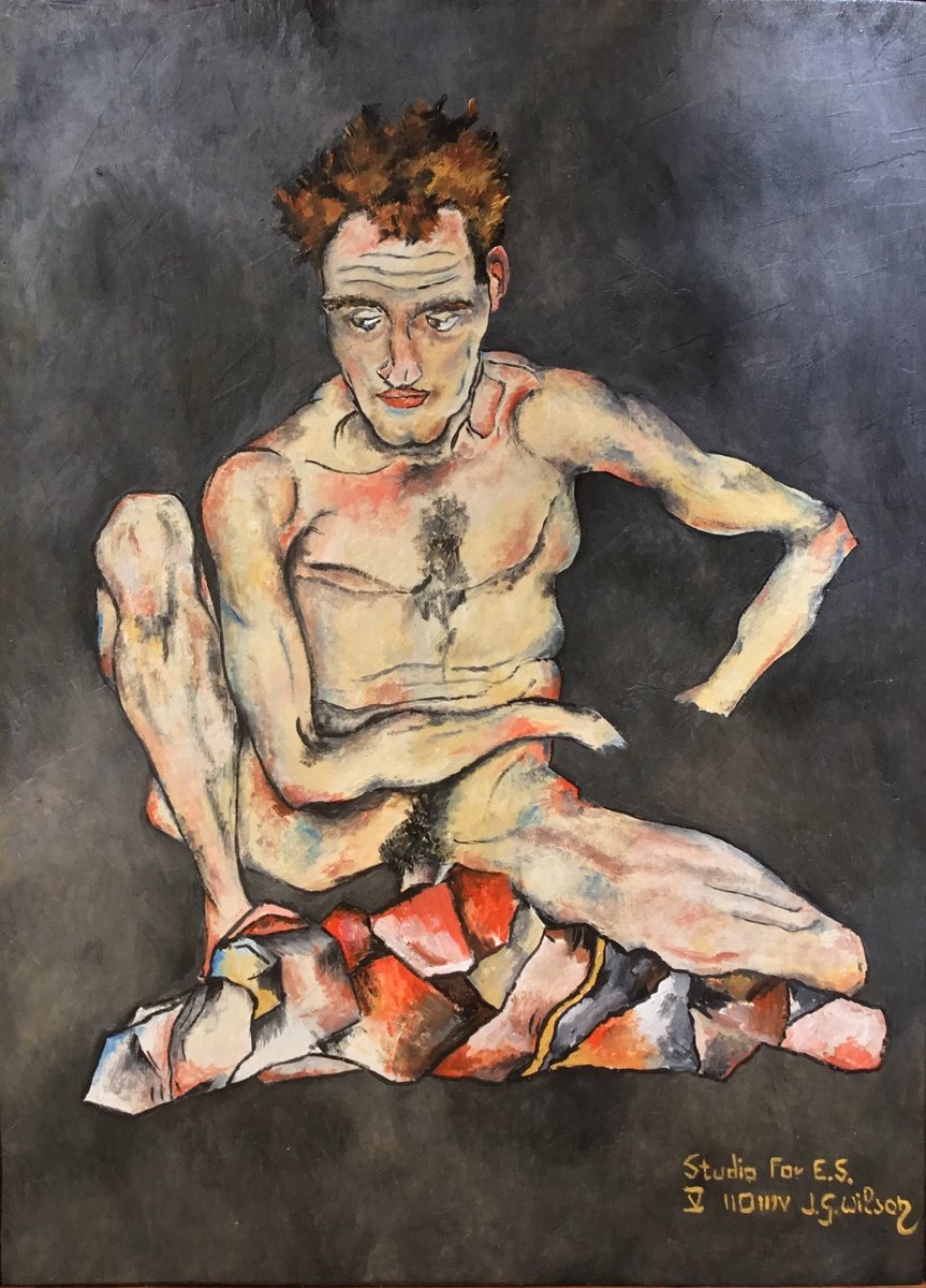 Portrait Oil Painting By Jg Wilson, 12 X 16, Man, Original Artwork