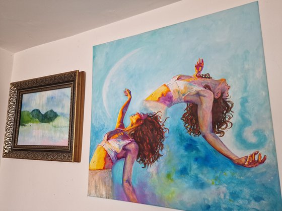 Untitled on blue