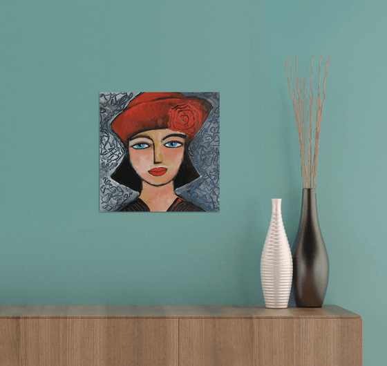 Girl with Red Hat.